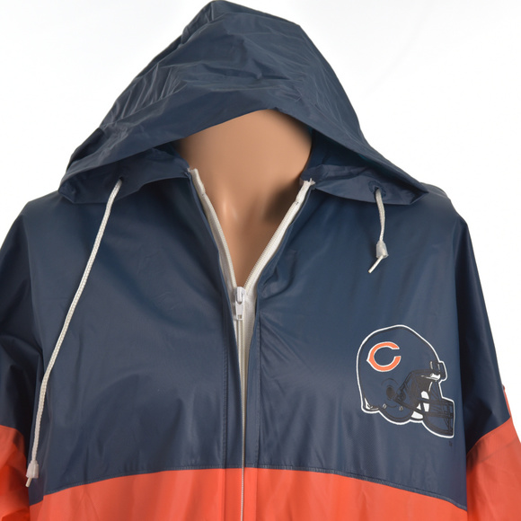 Vtg Chicago Bears Rainmate L/S Full Zip Raincoat - Picture 3 of 7